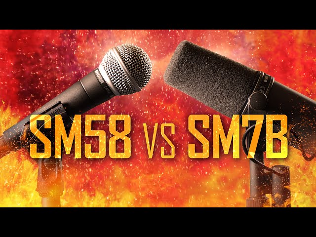 SHURE SM7B vs SM58 Microphones for Livestream and Podcast