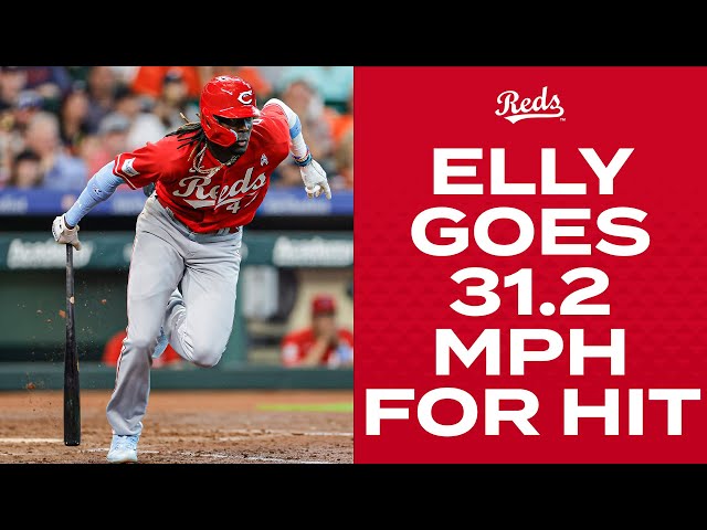 Elly De La Cruz reaches 31.2 mph on infield single