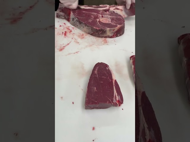 Cutting Bison Arm Roasts 🔪 #shorts #butcher #bison  #butchering #youtube