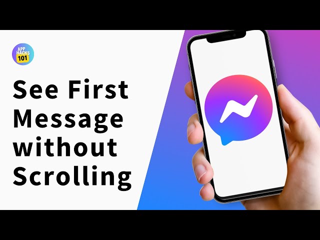 How to See First Message on Messenger Without Scrolling | New Messenger Trick