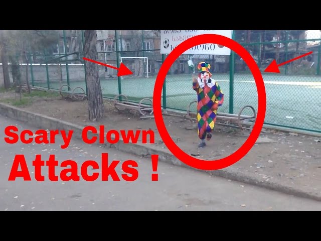 Scary Clowns attacks, wakes up and gets run over with Balloons