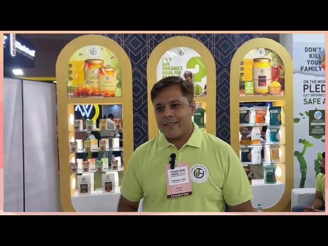 Yagnesh, Deputy General Manager - Times For Organic, At the Franchise India Expo 2024.