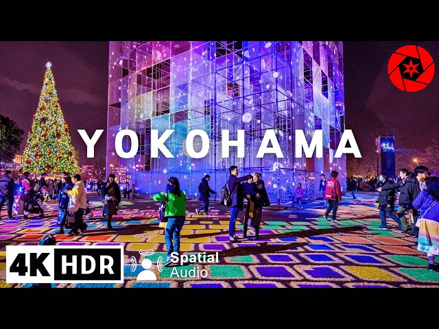 Christmas in Japan's 2nd Largest City // 4K HDR Spatial Audio