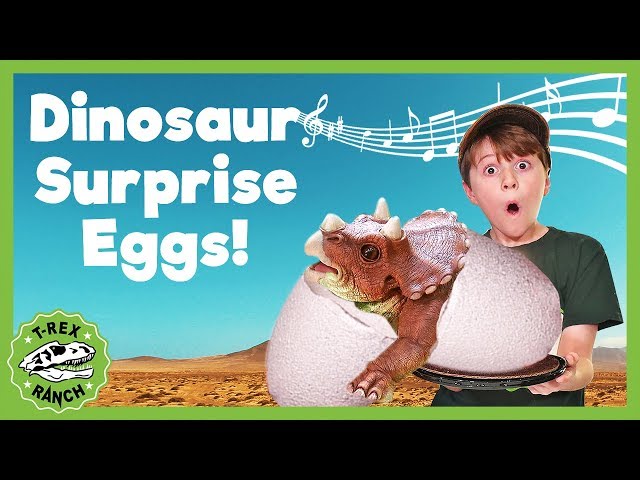 Dinosaur Surprise Egg SONG! T-Rex Ranch! Giant T-Rex & More Dinosaurs! Songs For Kids!