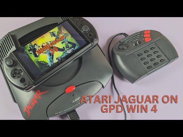 Atari Jaguar emulator BigPEmu on GPD WIN 4 gaming handheld PC