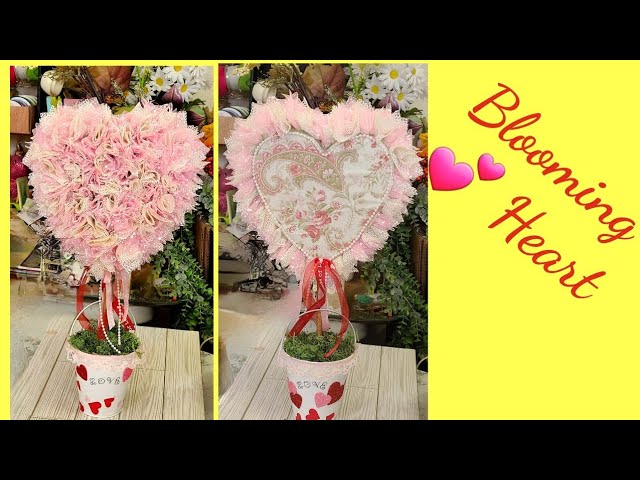 Valentine Heart Topiary DIY Crafts Tutorial Winter Decoration Crafting With Ollie