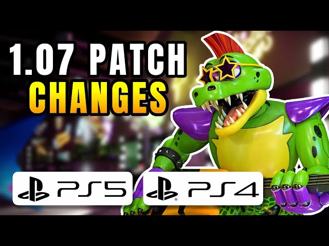 Five nights at Freddys, Security Breach, New PS5 and PS4 Patch #Shorts