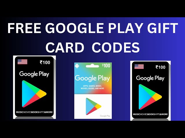 Free Google Play Gift Card Redeem Code 100% Free Google Play Redeem Codes