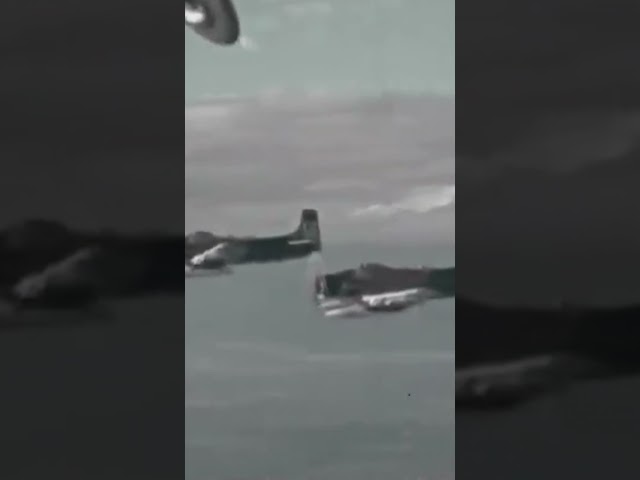 A-1 Skyraider Shot Down A Vietnamese MiG-17 #Shorts #short