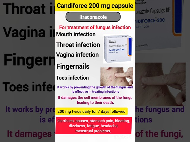 Candiforce 200 capsule mouth infection #medicine #health #shorts #ytshorts #youtubefeed #shortvideo