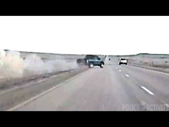 Driver Ejected During High Speed Police Chase