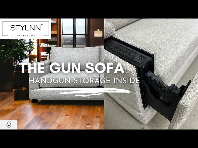 The Gun Sofa 🛋️ | 80" | CertiPUR-US Premium Foam | STYLNN®️