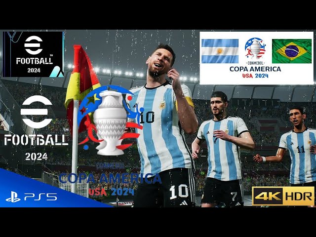 eFootball 2024 - Argentina vs Canada Copa America Group Stage Match / PS5 4K HDR