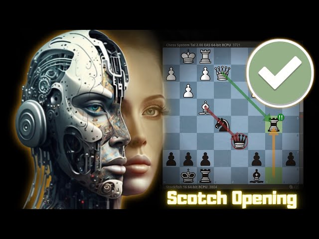 Stockfish 16 shows the Craziest Way to destroy the Scotch Opening - Chess System Tal vs Stockfish 16
