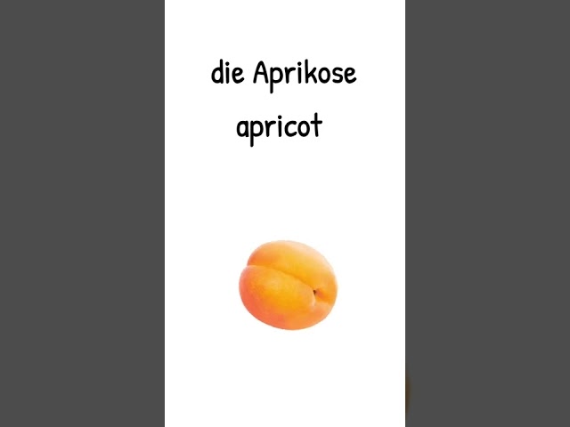 How to say fruits in #german #language #shorts