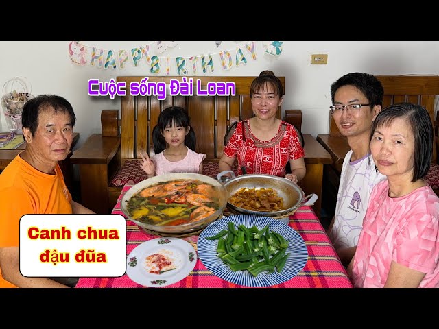 Canh chua đậu đũa, khô cá lưỡi trâu rim me món ngon cho gia đình @thaophuongcuocsongDaiLoan