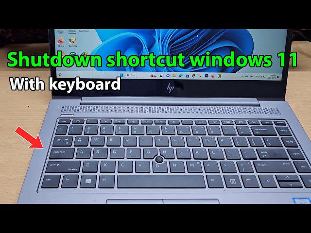 How to shut down laptop with keyboard windows 11