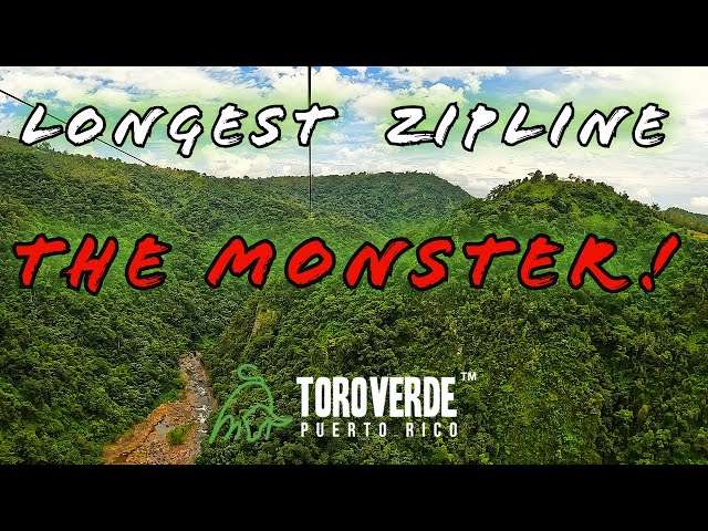 Conquering The Monster: World's Longest Zipline in Puerto Rico | ToroVerde Adventure Park
