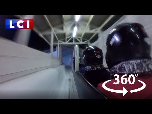 VIDÉO 360 - A 135 km/h sur la piste de bobsleigh