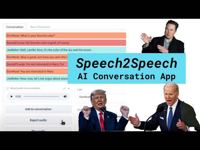 Speech2Speech AI Conversation App