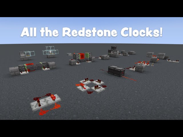 How to Build All the Redstone Clocks (1.19+) | Minecraft Tutorial