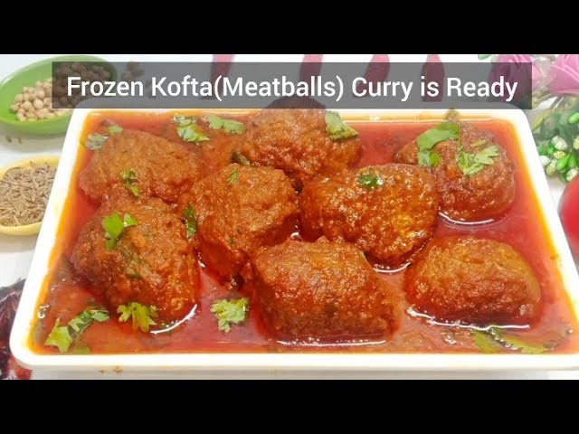 Frozen Meatballs Curry (Readymade Meatballs) 😋 By Habiba Fatima ka Kitchen 🥰