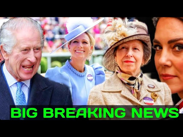 ROYALS IN SHOCK! Mike & Zara Tindall ride in royal carriages with King Charles as he returns to Roya