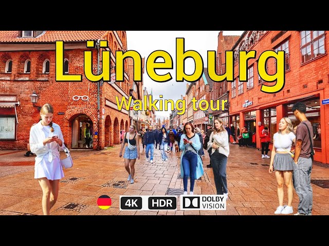 lüneburg a beautiful city in Germany walking tour 4k HDR