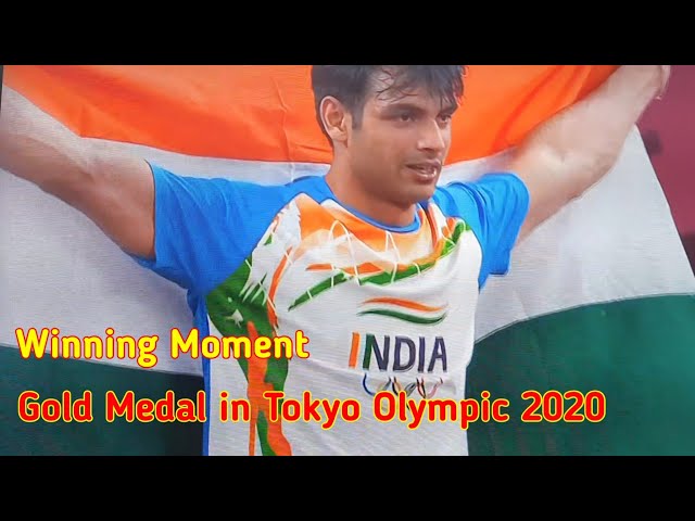 Neeraj Chopra Win Gold medal in Tokyo Olympic 2020 ll Winning Moment ll
