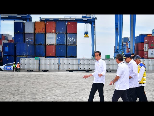 Presiden Jokowi Resmikan Makassar New Port, Makassar, 22 Februari 2024