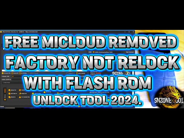 SIMPLE | XIAOMI 9A DISABLE MICLOUD FACTORY NOT RELOCK WITH FLASH ROM BY UNLOCK TOOL 2024.