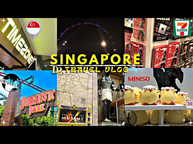 🇸🇬 Singapore Travel Vlog Day 2 | UNIVERSAL STUDIOS, SINGAPORE FLYER, GROCERY, MINISO & MORE!🎡