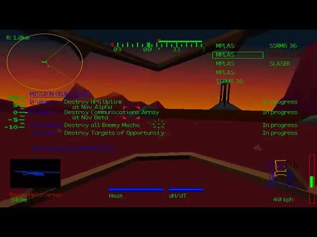 MechWarrior 2: 31st Century Combat (PC/DOS) 1995, Activision