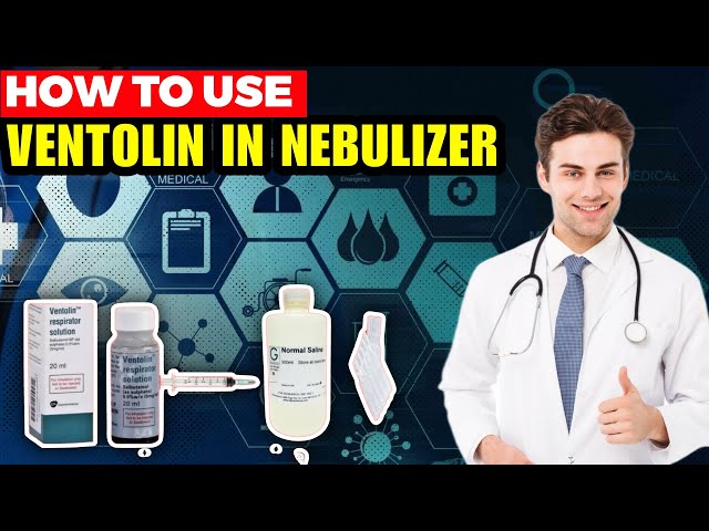 How To Use Ventolin In Nebulizer Mixed With Saline Solution. || Ventolin solution.