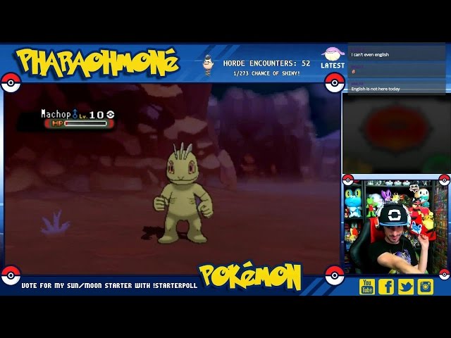 Shiny Machop Appears (Horde Hunting, Omega Ruby, Live Reaction)