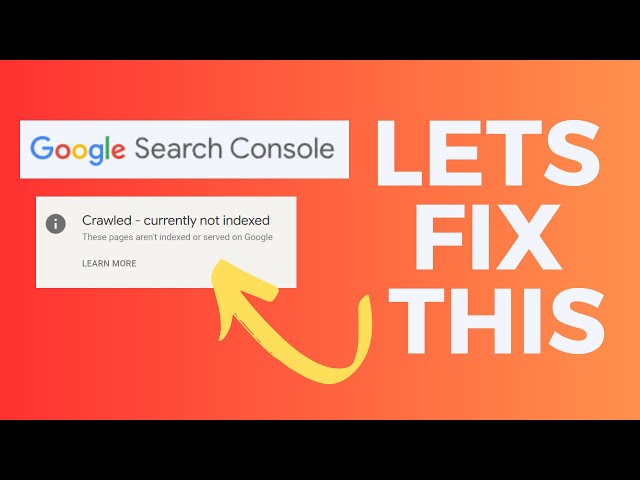 Fixing Feed URLs Page Indexing Crawled Not Indexed Error in Google Search Console