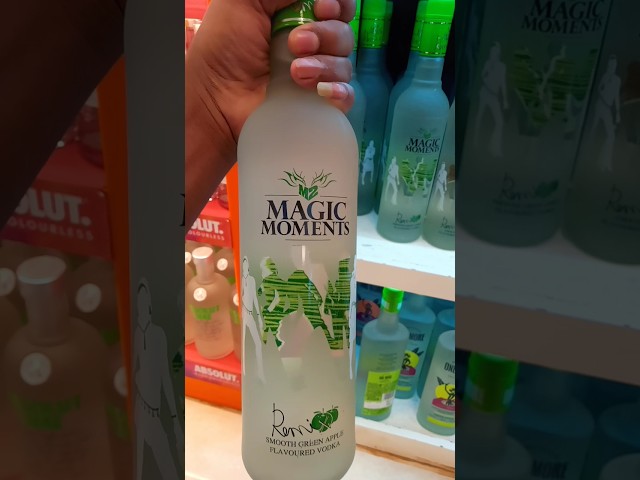 magic moments# vodka# flavour green apple#  🍏 Goa me  iska price 340