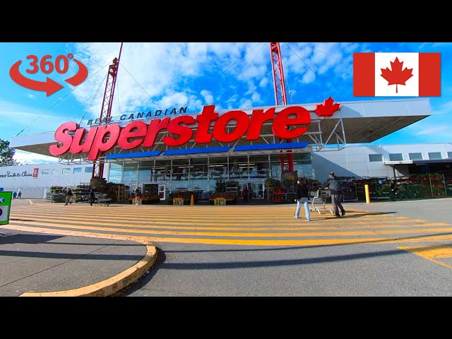360 Degree Video of Shopping in Superstore in Langley, BC, Canada