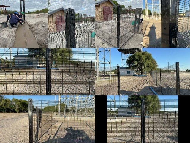 our clearview fence 40km install in africa powder stations worked well