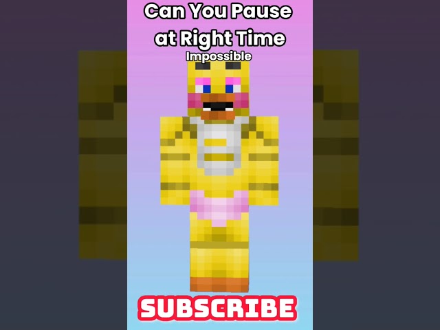 Can You Pause at the Right Time#minecraft#gaming#newvideo#pause#yotubeshorts#pausechallenge#shorts