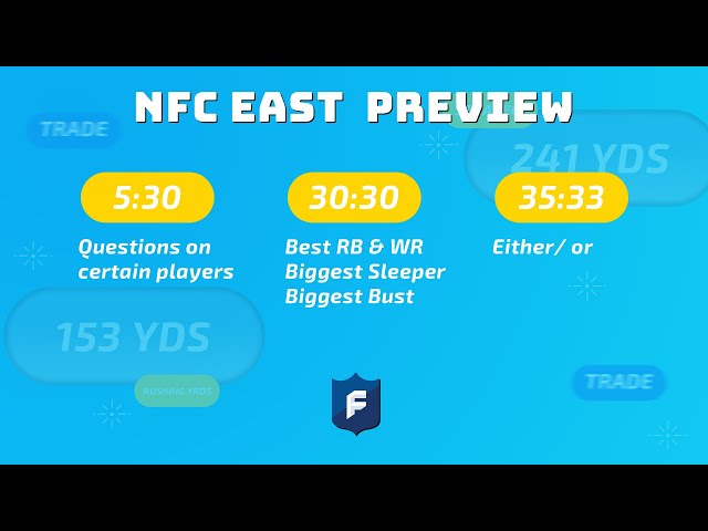 FULL NFC East Preview | NFL Fantasy Football Podcast