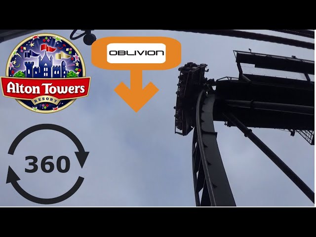 oblivion (Alton Towers) drop 360 with fail fall