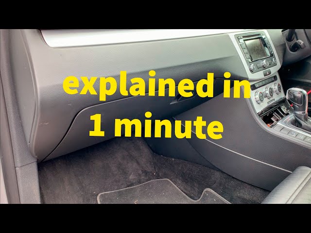 In 1 minute: how to remove the glove box and replace the blower motor/fan on a B6 or B7 Passat