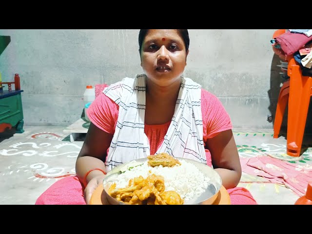 eating rice with portal poster , chicken kosha, 🥹🥹👍😭