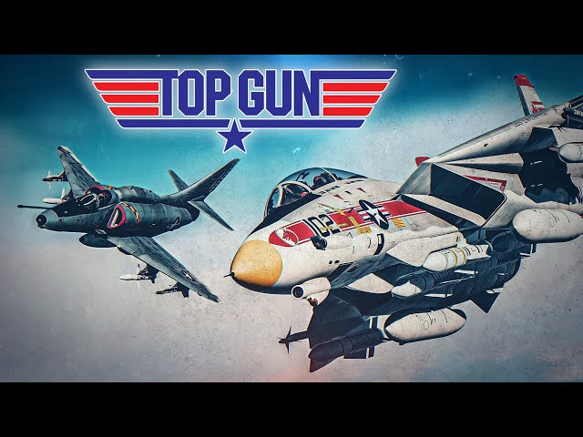 TOP GUN | F-14 Tomcat Vs A-4 Skyhawk Dogfight | Digital Combat Simulator | DCS |