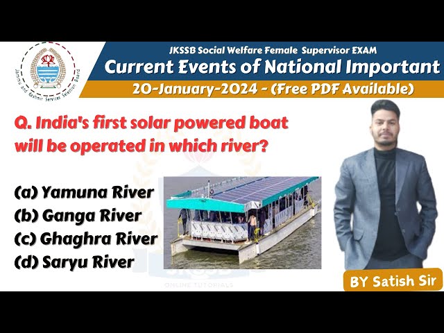 Current Events of National Importance || Current affairs today for jkssb supervisor exam || Lec-06.