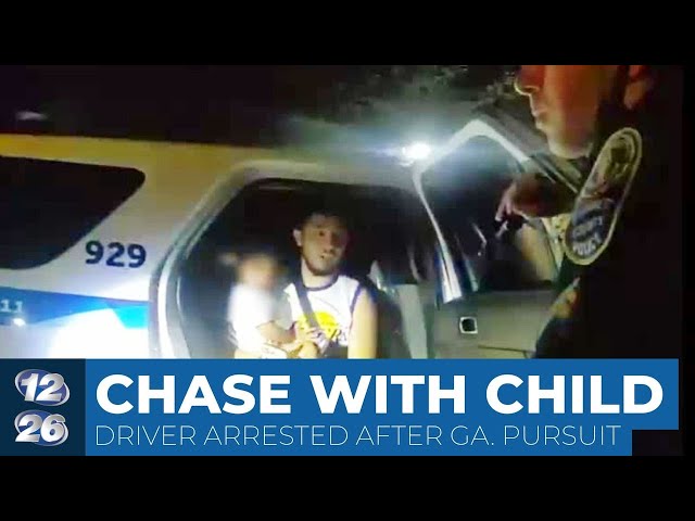 See video from Georgia police chase with 2-year-old in car