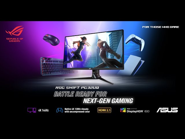 ASUS ROG Swift PG32UQ Gaming Monitor E-Tail video
