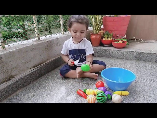 Learning Time || Fruits & Vegetables Name || Baby Shivaay 2 year old...