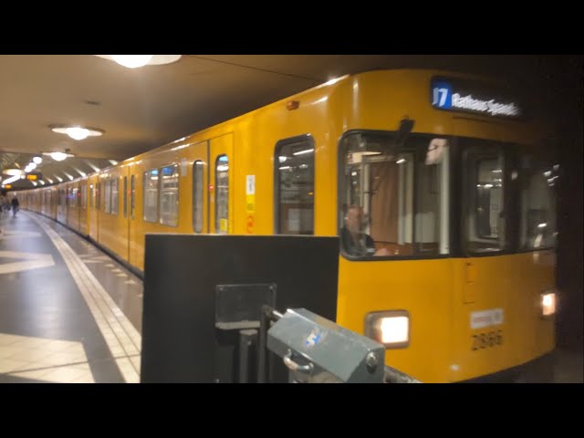 U-Bahn Berlin - Mitfahrt im Drehstromer F-Zug von Blissestraße nach Rathaus Spandau U7